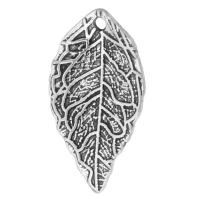 Zinc Alloy Leaf Pendants, plated, Unisex Approx 1.5mm 