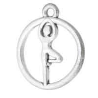 Zinc Alloy Jewelry Pendants, plated, Unisex & hollow Approx 1.5mm 