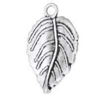 Zinc Alloy Leaf Pendants, plated, Unisex Approx 3mm 