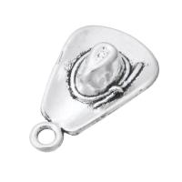 Zinc Alloy Jewelry Pendants, Hat, plated, Unisex Approx 2mm 