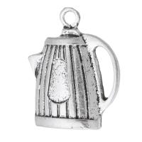 Zinc Alloy Jewelry Pendants, Teapot, plated, Unisex Approx 2mm 