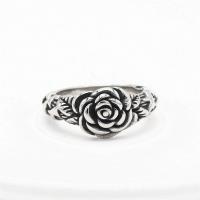 Edelstahl Fingerring, 304 Edelstahl, Rose, verschiedene Größen vorhanden & für Frau & Schwärzen, originale Farbe, 10mm, Größe:6-11, verkauft von PC