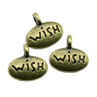 Zinc Alloy Jewelry Pendants, Flat Round, plated, DIY 