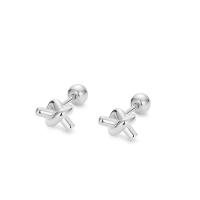 Sterling Silver Stud Earring, argent sterling 925, Placage, pour femme, plus de couleurs à choisir Vendu par paire