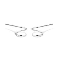 Sterling Silver Stud Earring, argent sterling 925, Placage, pour femme, plus de couleurs à choisir, 35mm, Vendu par paire