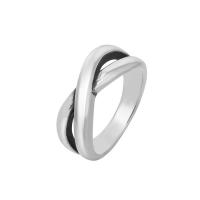 Edelstahl Fingerring, 304 Edelstahl, Vakuum-Ionen-Beschichtung, verschiedene Größen vorhanden & für Frau & hohl, keine, 7mm, Größe:6-10, verkauft von PC