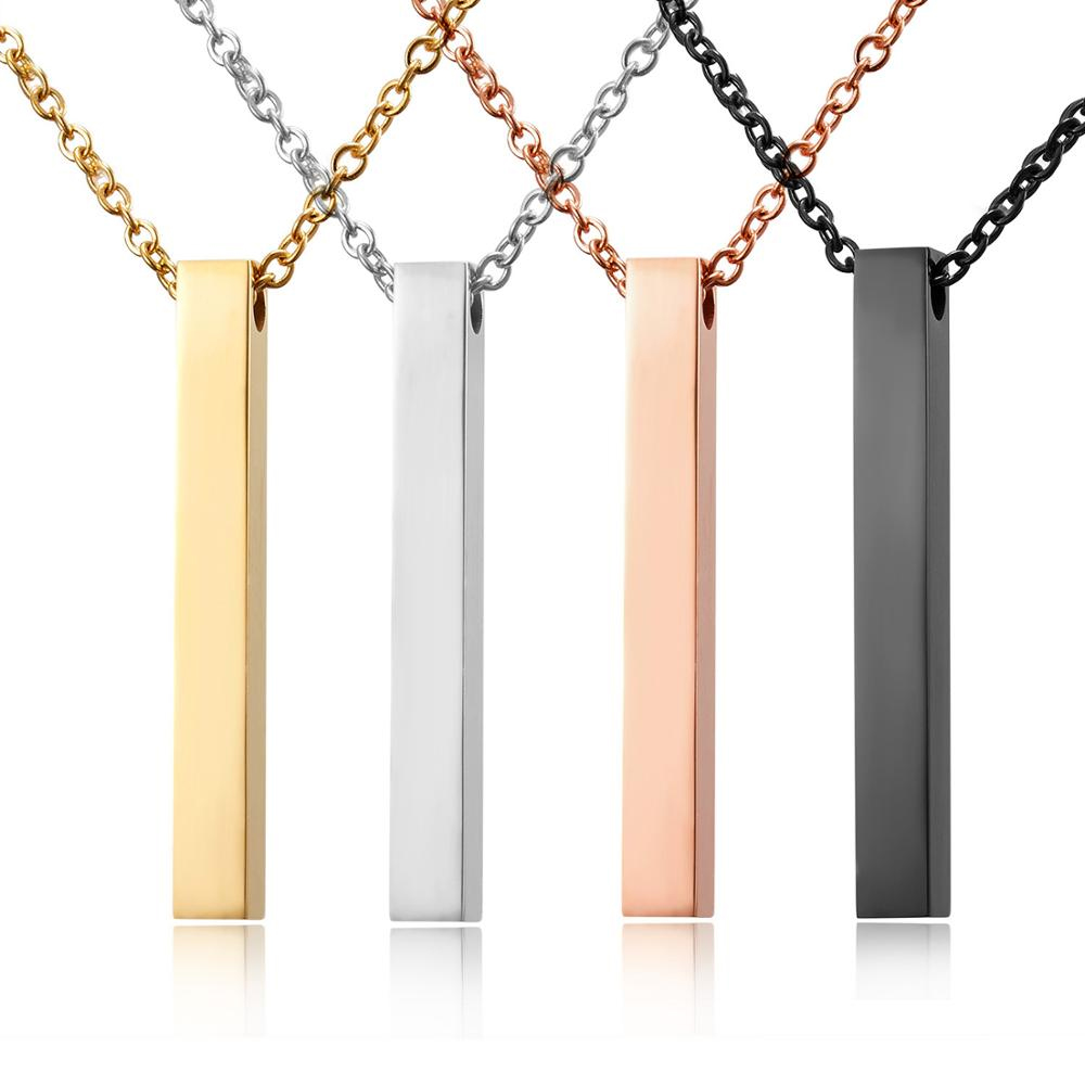 Stainless Steel Jewelry Necklace, 304 Stainless Steel, with 1.97inch extender chain, Vacuum Ion Plating, Each custom text must be less than 10 letters & fashion jewelry & Unisex, more colors for choice, Length:Approx 17.72 Inch, Sold By PC