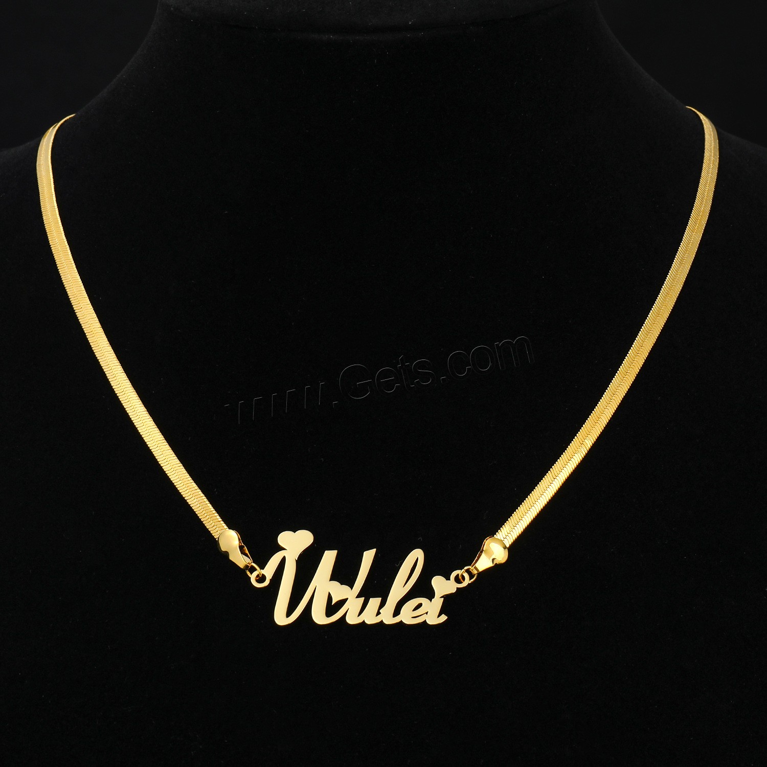 Collar de Acero Inoxidable, acero inoxidable 304, con 1.97inch extender cadena, Recubrimiento iónico al vacío, Cada texto personalizado debe tener menos de 10 letras & Joyería & unisexo, más colores para la opción, longitud:aproximado 17.72 Inch, Vendido por UD