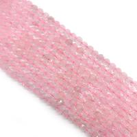 Natural Rose Quartz Beads, Round, DIY & faceted, pink Approx 14.96 Inch 