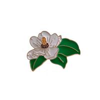 Broche émail, alliage de zinc, fleur, Placage de couleur d'or, pour femme, plus de couleurs à choisir Vendu par lot