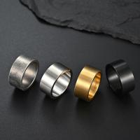 Acier titane bague, poli, bijoux de mode & normes différentes pour le choix & pour homme, plus de couleurs à choisir, 10mm, Vendu par PC