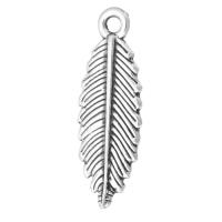 Zinc Alloy Feather Pendants, plated, Unisex Approx 2mm 