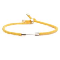 Milan Cord Armband, mit Edelstein & Messing, goldfarben plattiert, unisex & verschiedene Stile für Wahl, keine, Länge:16-21 cm, verkauft von PC