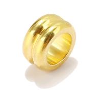 Stainless Steel Large Hole Beads, 304 Stainless Steel, gold color plated, DIY Approx 6mm 