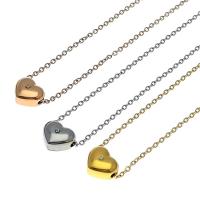 Stainless Steel Heart Pendants, 304 Stainless Steel, Galvanic plating, DIY 10mm 