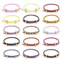 fil de queue de tigre bracelet, acier inoxydable boucle lisse, Placage de couleur d'or, Réglable & bijoux de mode & unisexe, plus de couleurs à choisir cm, Vendu par PC