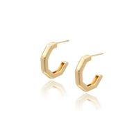 Brass Stud Earring, gold color plated, for woman, 20mm 