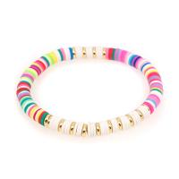 Polymer Clay Bracelets, with 304 Stainless Steel, for woman 6mm Approx 6.3 Inch 