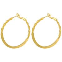 Brass Hoop Earring, plated & for woman 