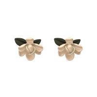 Brass Stud Earring, gold color plated, fashion jewelry & for woman, 20mm 