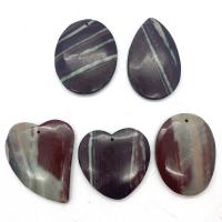 Mixed Agate Pendants, Unisex, mixed colors, 35x45- 