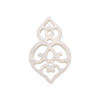 Pendentifs de coquillage naturel, coquille d'eau douce, calebasse, gravé, unisexe & creux, blanc Vendu par PC