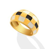 Titan Stahl Fingerring, Titanstahl, Vakuum-Ionen-Beschichtung, unisex & verschiedene Größen vorhanden & Emaille, keine, 11mm, verkauft von PC