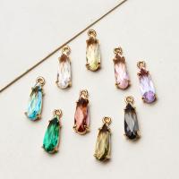 Rhinestone Brass Pendants, with Glass Rhinestone, high quality plated, DIY 