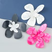 Acetate Stud Earring, Flower, fashion jewelry & for woman 