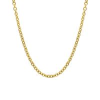 Collier de chaîne en acier de titane, Acier titane, avec 5cm chaînes de rallonge, Plaqué or 18K, bijoux de mode & styles différents pour le choix & pour femme, plus de couleurs à choisir cm, Vendu par PC