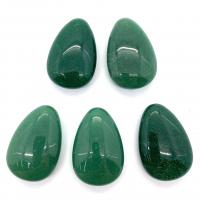 Green Aventurine Cabochon, Teardrop, DIY, green 