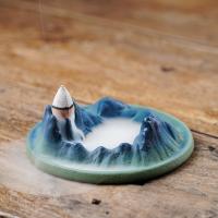 Incense Smoke Flow Backflow Holder Ceramic Incense Burner, Porcelain, handmade, for home and office & durable 