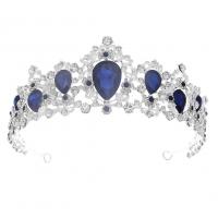 Bridal Tiaras, Zinc Alloy, with Rhinestone, plated, wedding gift & for woman & with rhinestone 