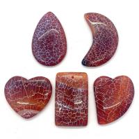 Dragon Veins Agate Pendant, random style & 5 pieces & DIY, 35x45- 