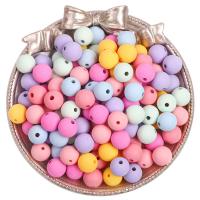 Frosted Acrylic Beads, Round, DIY mixed colors 