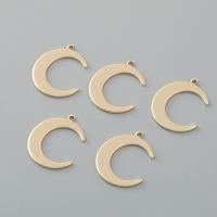 Brass Jewelry Pendants, Moon, plated, DIY 