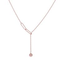 Collar de la joyería de plata esterlina, Plata de ley 925, chapado, para mujer, más colores para la opción, longitud:aproximado 17.7 Inch, Vendido por UD