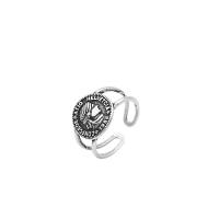 Plata de ley 925 Anillo de dedo Cuff, pulido, Joyería & para mujer & hueco, Vendido por UD