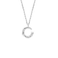 Collier de bijoux en argent , Argent sterling 925, Placage, bijoux de mode & pour femme, plus de couleurs à choisir, 14mm Environ 17.7 pouce, Vendu par PC