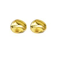 Brass Stud Earring, plated, fashion jewelry & for woman 