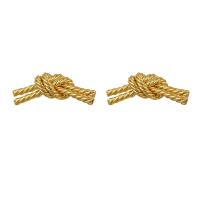 Brass Stud Earring, gold color plated, fashion jewelry & for woman, 30mm 