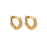 Brass Stud Earring, gold color plated, fashion jewelry & for woman, 20mm 