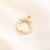 Brass Jewelry Pendants, gold color plated 