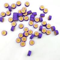 Polymer Clay Jewelry Beads, Flat Round, DIY, mixed colors, 10mm, Approx 