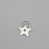 Stainless Steel Star Pendant, 304 Stainless Steel, polished, DIY, original color 