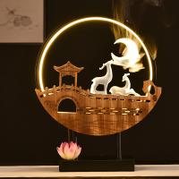 Porcelain Hanging Incense Burner, handmade, for home and office & durable & with LED light & multifunctional 