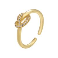 Rhinestone Brass Finger Ring, plated, Adjustable & for woman & with rhinestone 21.5mm 