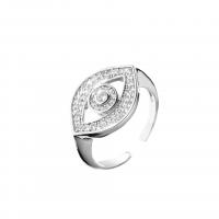 Cubic Zirconia Micro Pave Brass Finger Ring, plated, Adjustable & micro pave cubic zirconia & for woman 