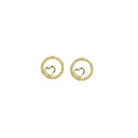 Zinc alliage strass Stud Earring, alliage de zinc, Placage de couleur d'or, styles différents pour le choix & pour femme & avec strass & creux, Vendu par paire