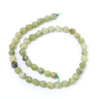 Südliche Jade Perle, rund, poliert, Star Cut Faceted & DIY, grün, 8mm, Länge:ca. 14.96 ZollInch, verkauft von Strang